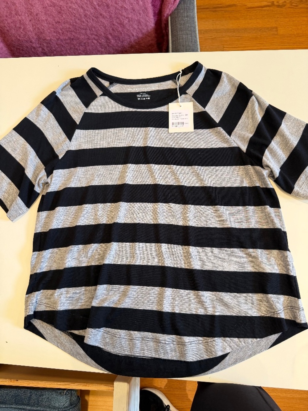 Majestic Filatures T-shirt NWT ("Size 1", which is XS/S)